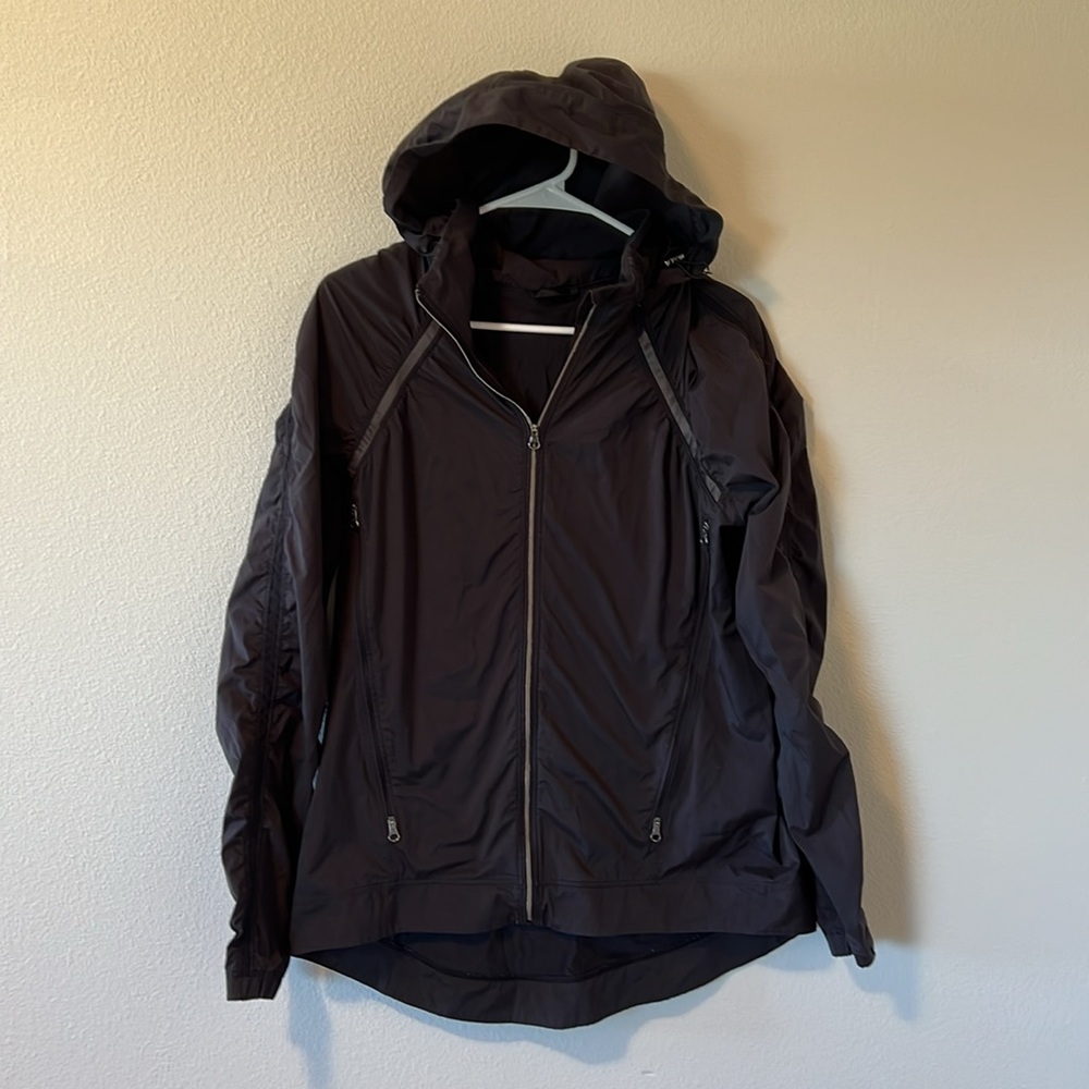 Lululemon Gather And Sprint Running Windbreaker Rain Jacket: Black Size 12